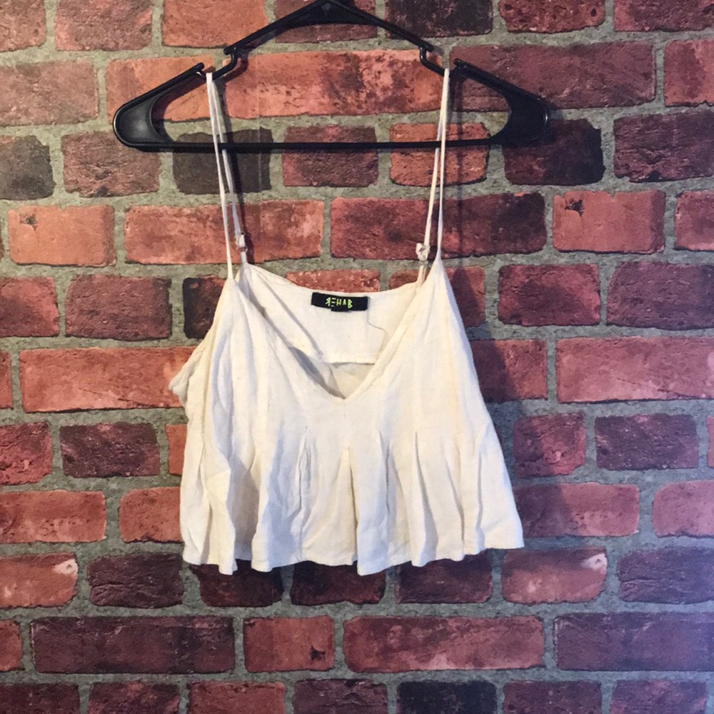 White crop top